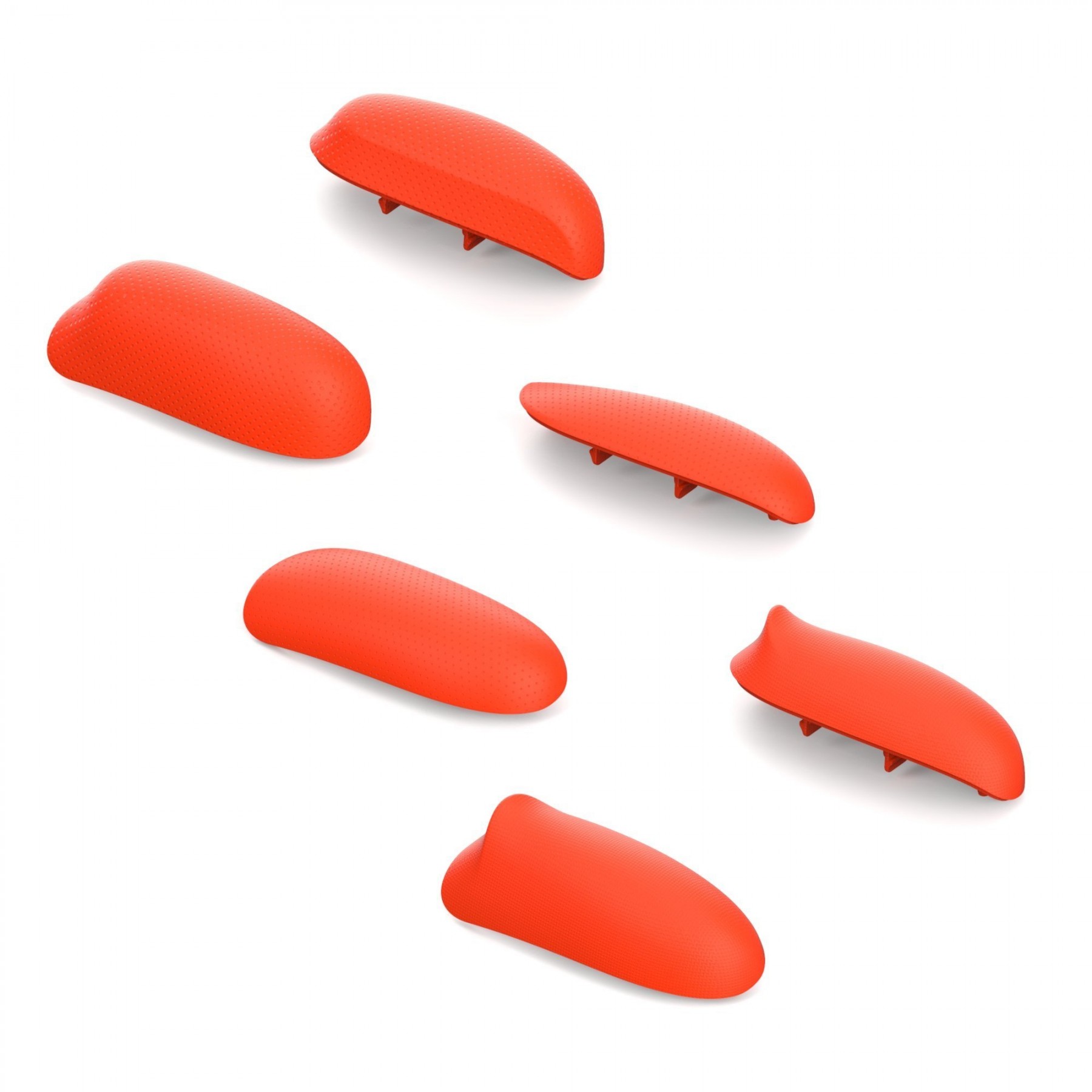 Змінні накладки-рукоятки Skull & Co. Grip Set For GripCase Double Neon Red для SWITCH Неоново-червоний